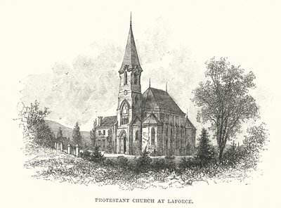 protestantiska kyrkan i Laforce av William Henry James after Boot